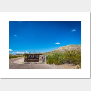 Big Bend National Park Sign Posters and Art